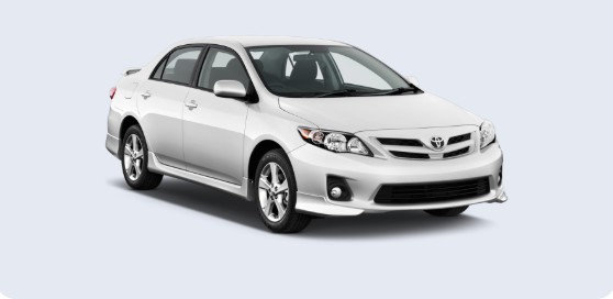 Toyota Corolla (Sedan) available for charter hire